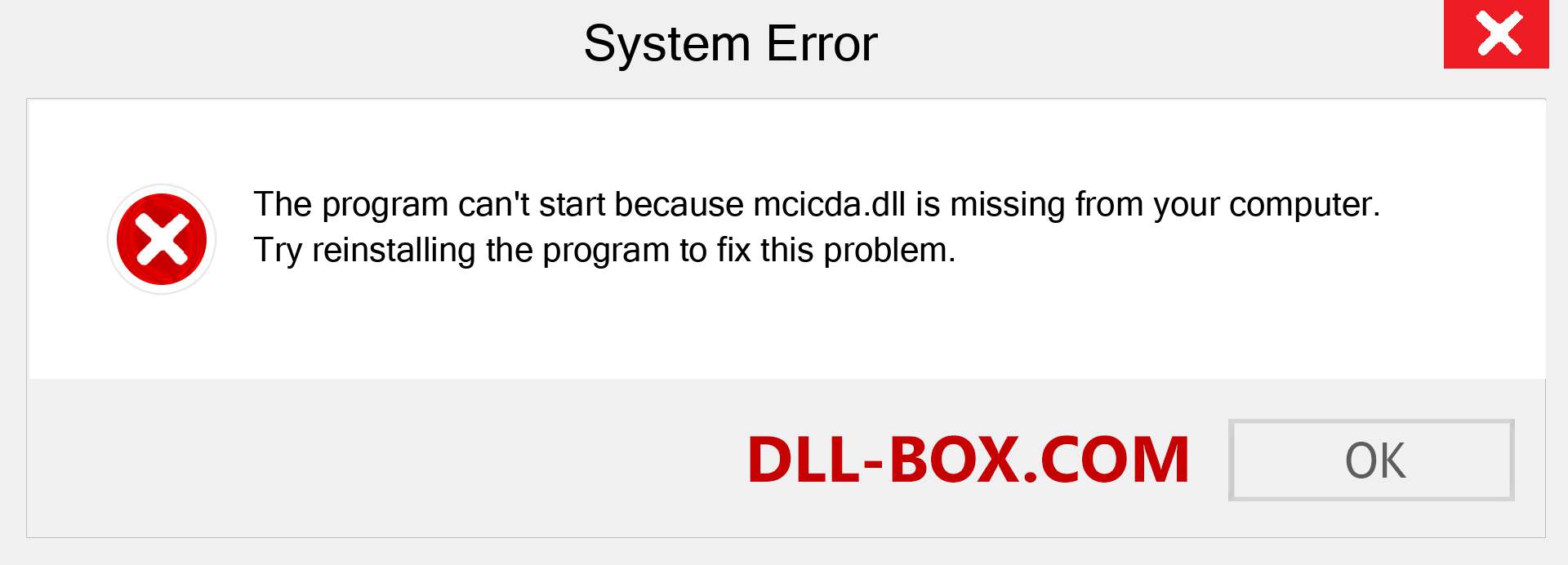 mcicda.dll file is missing?. Download for Windows 7, 8, 10 - Fix  mcicda dll Missing Error on Windows, photos, images